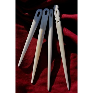 Aguja de Roscado de Hueso de Búfalo Hecha a Mano, Herramienta Pulida Natural para Coser Cuero, Tejer Ganchillo y Proyectos de Sastrería - Product Image 5