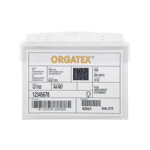 Portadocumenti con flap protettivo, da appendere, DIN A5 orizzontale, Bianco, 10 pz. / Confezione.- SD014-02 - Product Image 1