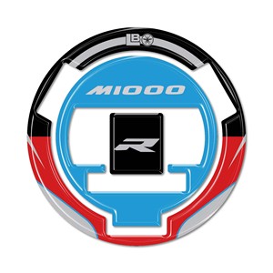 Protezione per tappo serbatoio con adesivo per moto in resina 3D compatibile con BMW M 1000 R - Product Image 1