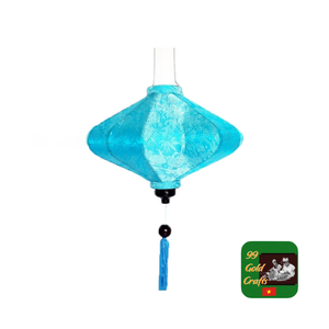 Linterna de seda de bambú hecha a mano para colgar al aire libre tela colorida Hoi an linternas para restaurante café fiesta evento Decoración - Product Image 5