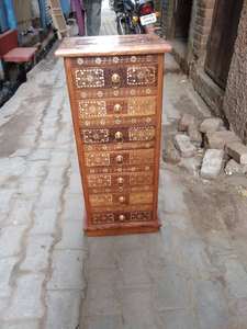 Cajones tallados a mano de madera maciza con diseño contemporáneo de trabajo incrustado para decoración del hogar para sala de estar y baño - Product Image 5