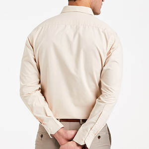 Chemises de bureau pour hommes en gros, à rayures, boutonnées, grandes tailles, manches longues, en coton, service OEM - Product Image 3