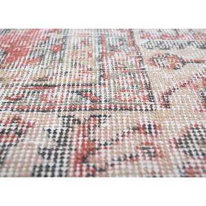 Alfombra de Lana Anudada a Mano Vintage Pae-2090 de Gran Tamaño, Diseño Floral Rojo y Naranja para Sala de Estar, Pasillo, Habitación Juvenil, Modelo Rectangular - Product Image 3