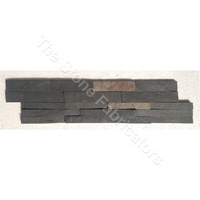 Panneau mural en pierre de quartzite noir TSF, surface fendue, résistant aux acides, utilisation extérieure, design moderne, écologique, durable