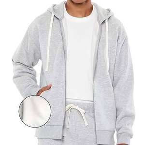 Pull à capuche respirant en coton de qualité supérieure surdimensionné teint en plaine avec broderie personnalisée pour les marchandises de marque - Product Image 1