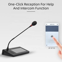 IP-8210PG 7 pouces écran tactile système de sonorisation bureau interphone sans fil réseau ip microphone de système de conférence à distance