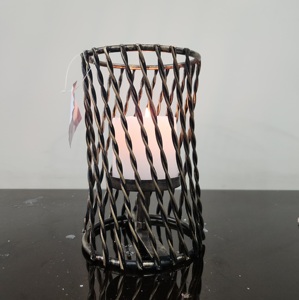 Handmade Durable Metal Wire Mesh Pillar <b>Holder</b> Vintage Iron <b>Candle</b> Stand Lanterns for Home <b>Garden</b> Decor Outdoor Christmas - Product Image 5