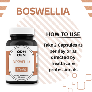 Extrait de Boswellia Serrata de marque privée OEM avec extrait de Guggul 60 capsules sans danger pour les adultes non enceintes - Product Image 3