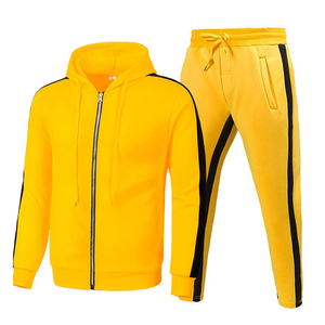 2025 Logo personnalisé hommes ensembles mode couleur unie hommes à capuche survêtement Jogging survêtement sport costume survêtement ensembles - Product Image 3