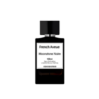 French Avenue Moonstone Noire France 100ml Parfum Boisé Longue Durée Luxe Eau de Parfum en Spray pour Hommes et Femmes