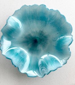 Bol indien en résine de sauge fait à la main en céramique lavable au lave-vaisselle avec technique polie Fusion parfaite de la nature et de l'art - Product Image 4