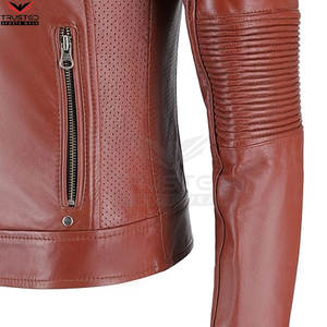 Chaqueta de cuero para mujer de alta calidad al por mayor, diseño personalizado, ropa de calle de manga larga, lona acabada, impermeable, a prueba de viento - Product Image 6