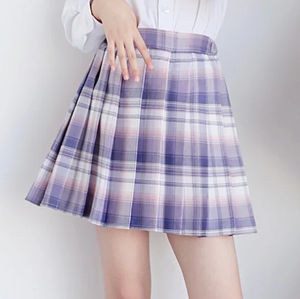 กระโปรงนักเรียนหญิงสีพื้น สไตล์ลำลอง สมาร์ท  ทรงเอวสูง ยืดหยุ่น สวมใส่สบาย ทรงบาน ระบายอากาศได้ดี ผลิตจากผ้าสแปนเด็กซ์/คอตตอน - Product Image 6