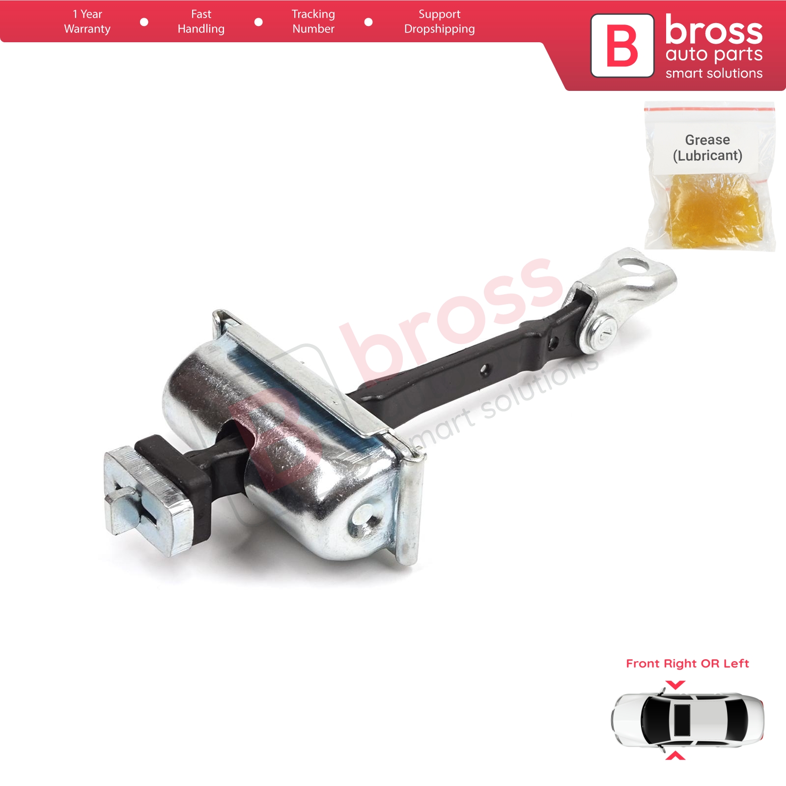 Tirant de porte pour Opel Astra J (avant) 13270665, 160010 Star-Pièces