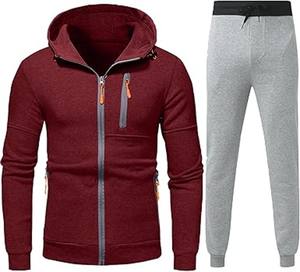 Wholesale Men's 2-Piece Jogging <b>Suit</b> Hooded Tracksuit Set XL Training Gym <b>Trousers</b> Leisure Sportswear Winter Running <b>Plus</b> <b>Size</b> - Product Image 1
