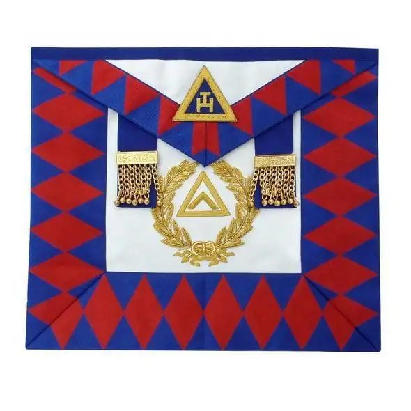 Masonic Blue Lodge Master Mason office Apron Set Apron , Collar Cuff (gantlets) Masonic Regalia By FRAME INTERNATIONAL