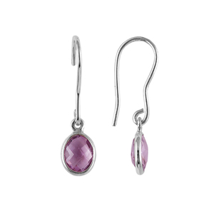 Chaud classique mat finition 925 argent sterling citrine pierres précieuses goutte balancent lunette boucle d'oreille femmes bijoux - Product Image 6