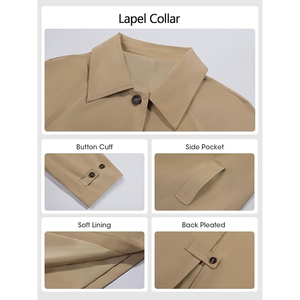 <b>Womens</b> Long Sleeve Cotton <b>Cardigan</b> <b>Oversized</b> Knitted Sweater Coat Casual Lapel Warm Overcoat with Pockets - Product Image 4