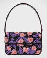 Femmes luxe perlé broderie sac à main fête porter à la mode perles de rocaille et sacs à main en tissu personnalisé fournisseur inde par glowin fashion