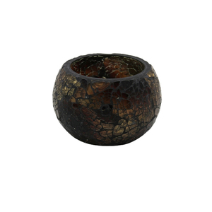 Pot de bougie de mosaïque d'argent votif en verre décoratif fantaisie pour la décoration de noël à la main personnalisé en vrac - Product Image 3