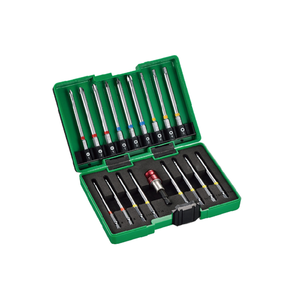 ชุดเครื่องมือสีเขียวกล่องชุดบิตจ่ายไฟไขควง S2 ยาว - Product Image 1