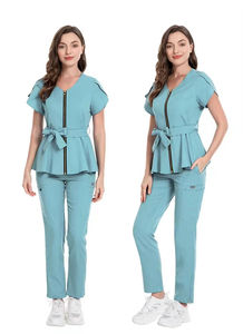 Uniformes Médicos de Lona Tejida Personalizados de Alta Calidad, Opciones OEM y ODM de Pakistán, Soporte MOQ, Uniformes de Hospital Personalizados - Product Image 5