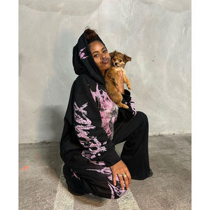 Chándales informales de lana de algodón para mujer, recién llegados, ropa deportiva de alta calidad, chándal elegante para mujer, cómodo servicio OEM - Product Image 4