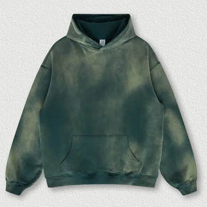 Sudaderas con capucha unisex vintage de algodón 100% de alta calidad lavado ácido logotipo personalizado - Product Image 4