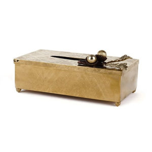 Meilleure vente Porte-boîte à mouchoirs en métal doré créatif au design moderne avec des embellissements en cristal élégants pour la maison et le bureau à bas prix - Product Image 4