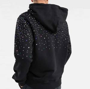 Strass travail sweats à capuche 100% coton Pakistan fait sweats à capuche pour hommes confortable basique toutes les couleurs Offre Spéciale hiver essentiel plaine - Product Image 3