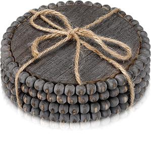 MS-posavasos decorativo de madera maciza, Juego de 4 posavasos para cocina, té, café, Mesa - Product Image 1