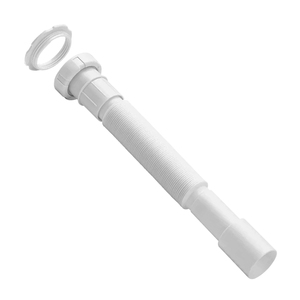 Sifone Estensibile con Dado Girevole e Bocchetta Adesiva (T-39D) Uscita 0/40 - 50 mm. Valvola da 1-1/2" e 1-1/4" - Product Image 1