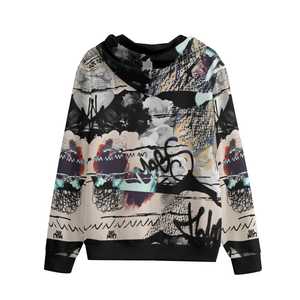 Sudadera con Capucha Unisex de Invierno con Estampado Personalizado Contemporáneo, Patrones Brillantes, Interior Suave y Flexible, Estructura Cálida, Transpirable y Ecológica - Product Image 6