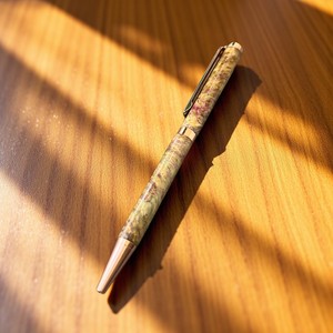 Handcrafted Vietnamese <b>Pen</b> with Stabilized Wood 0.7mm Writing Width for School Office and Promotional Purpose Amber Tone - Product Image 4