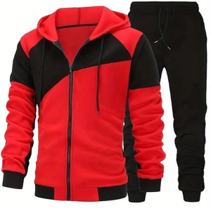 ผู้ผลิตเสื้อผ้าผู้ชายคุณภาพสูงสำหรับฤดูหนาว ชุดเซ็ตเสื้อฮู้ดและกางเกงวอร์มแบบสั่งทำ ชุดวอร์มสำหรับผู้ชาย - Product Image 1