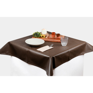 Nappe Marron 120x120cm Alba Plus Extrafabric, adaptée aux tables de 116x116cm, B2B - Product Image 1