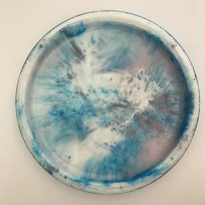 Plats et assiettes en résine marbrée tendance, forme ronde, motif personnalisé, moderne, passe au lave-vaisselle, plat de service alimentaire, écologique - Product Image 3