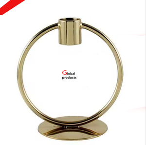 prime quality <b>golden</b> finished gingko leaf design candle stand for hotel restaurant and <b>bar</b> - Product Image 4