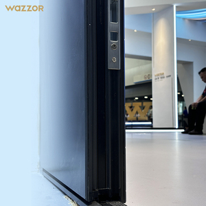 Porta d'Ingresso per Villa <span class=keywords><strong>in</strong></span> Legno Massiccio e Alluminio con Intaglio 3D Personalizzato di Alta Gamma Wazzor - Product Image 4