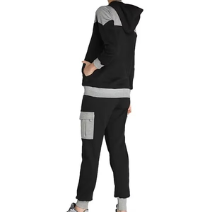 Vêtement de sport d'hiver en gros pour femmes, survêtement à capuche imprimé, nouveau survêtement en coton élégant - Product Image 2