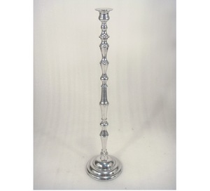 <b>Silver</b> Metal Taper Candle Holder for Home Decor - Product Image 1