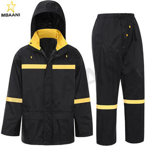 Combinaisons de pluie pour hommes, veste et pantalon imperméables à capuche, imperméables respirants, équipement de pluie pour les activités de plein air et le travail - Product Image 1