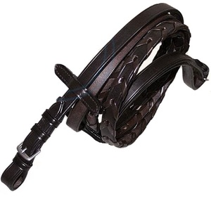 Anti-Slip Reins with Stoppers Durable Horse Riding <b>Bits</b> for Western Equestrian PVC and Leather Material - Product Image 1