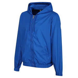 Customized Lightweight Windbreaker for Men High Quality Regular Fit Summer Stand Rubber Patch Logo <b>100</b>% <b>Nylon</b> <b>Fabric</b> High Street - Product Image 6