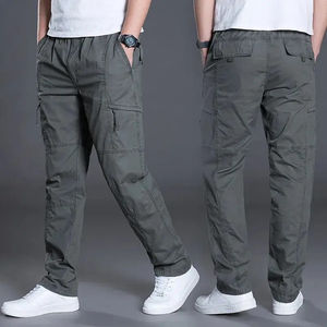 Pantalons cargo décontractés pour hommes en toile de haute qualité, poids lourd, service OEM en plein air, vente en gros - Product Image 1