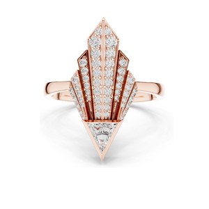 Bague pour femme en diamant de laboratoire 0,577 CT, clarté VVS-VS EF, or 18 carats, 14 carats, 10 carats et argent 925, or rose, or jaune, or blanc - Product Image 3