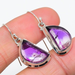 Amethyst Gemstone Jewelry For Women Silver Boho Style <b>Earrings</b> Jewelry 925 Sterling Silver Trending <b>Handmade</b> <b>Earrings</b> Gift For - Product Image 2