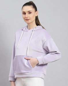Pastel Perfection Cozy Lavender Sweat à capuche zippé Sans effort Décontracté Confort Trendy Parfait pour la superposition - Product Image 2