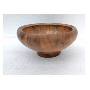 Cuenco de madera de Acacia ecológico hecho a mano 100% 100% pulido a prueba de fugas para ensalada de frutas desechable para uso en fiestas de Hotel en casa - Product Image 1