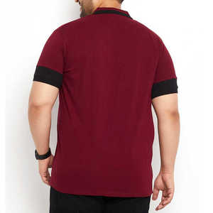 Fabricant en gros de chemises de golf à manches courtes pour hommes, solides, 100% coton, grande taille pour chemise - Product Image 2